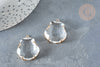 Pendentif coquillage cristal verre laiton doré 26mm, création bijoux coquillage, l'unité G7359-Gingerlily Perles