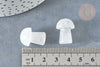 Natural rock crystal mushroom massage stone lithotherapy 20-21mm, rock crystal, lithotherapy, X1, G7509