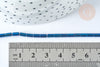 Perles Tube verre bleu irisé 4.5x2.5mm,perle tissage et fabrication bijoux,le fil de 36cm G7337-Gingerlily Perles