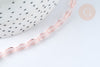 Perles Losanges verre facettées transparente rose clair 8x4mm, création bijoux cristal, le fil de 58.4cm G7329-Gingerlily Perles