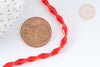 Perles Losanges facettées rouge transparent 8x4mm, création bijoux cristal, le fil de 58.4cm G7343-Gingerlily Perles