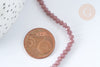 Perles rondelle abacus verre opaque facettée violet mauve 3x2.5mm, bijoux cristal, fil de 39cm G7449-Gingerlily Perles