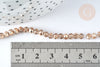 Perles toupies cristal doré irisé, perle cristal verre facette,4x3mm, fil de 45cm , G7496-Gingerlily Perles