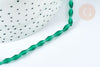 Perles Losange verre transparente facettée vert moyen 8X4mm, perle verre vert, fabrication bijoux,le fil de 58cm G7345-Gingerlily Perles