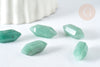 Natural green aventurine stone double points 20mm, semi-precious stone, lithotherapy session, unit G7532