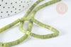 Heishi green jade bead 4mm, natural stone jewelry, natural green jade, stone bead, 44cm wire - G7225