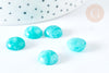 Cabochon rond Amazonite naturelle 12mm , création pierre naturelle, l'unité G7573-Gingerlily Perles