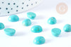 Cabochon ovale magnésite naturelle teintée bleue ciel 10mm,cabochon ovale, bijou pierre naturelle, l'unité G7654-Gingerlily Perles