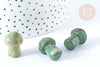 Piedra de masaje de setas de ágata de musgo natural litoterapia 20-21 mm, piedra de litoterapia, X1, G7551