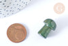 Piedra de masaje de setas de ágata de musgo natural litoterapia 20-21 mm, piedra de litoterapia, X1, G7551
