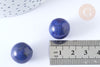 Natural lapis lazuli ball bead 16mm, rolled natural lapis, lithotherapy session, X1 G7896