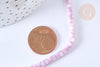 Perle nacre naturelle heishi multicolore 4x2.5mm, coquillage coloré, perle coquillage, création bijoux,Le fil de 38.9cm G7886-Gingerlily Perles