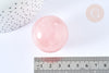 Bola de cuarzo rosa natural 16 mm, cuarzo rosa laminado, sesión de litoterapia, X1, G7837