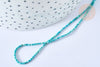 Natural turquoise abacus bead 1mm, natural stone jewelry, natural turquoise, stone bead, 30cm thread-G7224