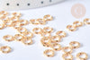 Anneaux ouverts torsadés ronds laiton doré 6mm ,anneaux ouverts laiton sans nickel ,lot de 20 G7915-Gingerlily Perles