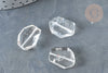 Transparent rock crystal beads 24-28mm, natural stone, X1 G8406
