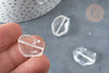 Cuentas de cristal de roca transparente 24-28 mm, piedra natural, X1 G8406