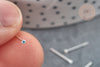 Piercing clou argent massif strass irisé 1.5mm, piercing nez 925 brillant piercing oreilles nez stud ajustable, l'unité G7597-Gingerlily Perles