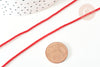 Cordon satiné torsadé rouge 2mm, cordon pour bijoux,cordon rouge scrapbooking,corde décoration, 1M, G7729-Gingerlily Perles