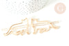 Support barrette chat clip métal doré sans plateau 55mm, pince à cheveux, accessoire coiffure mariage, l'unité G7739-Gingerlily Perles