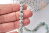 Perles Rondes Jaspe sésame kiwi naturelle blanche 6~6,5mm, pierre naturelle, le fil de 60 perles G7878
