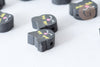 Cuentas de polímero gatos negros 8~10mm, cuentas de animales de fantasía DIY, X10 G7963