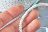 Perles porcelaine abacus multicolore pastel 4x3mm, création bijoux céramique, le fil de 38cm G7805-Gingerlily Perles