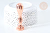 Sello de metal Lacre de oro rosa con forma de corazón, 25 mm cada uno X1 G7742