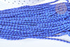 Natural howlite rice grain bead tinted royal blue, natural stone jewelry, natural howlite, stone bead, 50cm thread - G7260