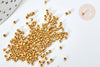 Cuentas de tubo de oro oscuro mate estilo Delica miyuki, cuentas de semillas japonesas de oro mate, cuentas tejidas, bolsa de 8 g, X1 G7759