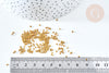 Matte dark gold tube beads Delica miyuki style, Matte gold Japanese seed bead, weaving beadwork, 8g bag, X1 G7759