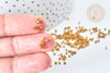 Cuentas de tubo de oro oscuro mate estilo Delica miyuki, cuentas de semillas japonesas de oro mate, cuentas tejidas, bolsa de 8 g, X1 G7759