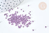 Matte metallic purple tube beads Delica miyuki style, Japanese seed bead beadwork weaving, 8g bag, X1 G7772