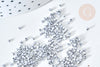 Perles tube argent métallisé mat façon Delica miyuki, Perle rocaille japonaise, perlage tissage, Sachet 8g, X1G7852