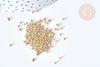 Matte light gold tube beads Delica miyuki style, Matte gold Japanese seed bead, weaving beadwork, 8g bag, X1 G7762