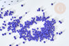 Delica miyuki style royal blue glass tube beads, Japanese seed bead, weaving beadwork, 8g bag, X1 G7769