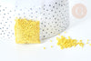 Bright yellow Delica miyuki style glass tube beads, Japanese seed bead, weaving beadwork, 8g bag, X1 G7764
