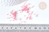 Cuentas de tubo de vidrio rosa claro estilo Delica miyuki, cuentas de semillas japonesas, tejido de cuentas, bolsa de 8 g, X1 G7775