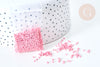 Cuentas de tubo de vidrio rosa claro estilo Delica miyuki, cuentas de semillas japonesas, tejido de cuentas, bolsa de 8 g, X1 G7775