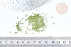 Cuentas de tubo de vidrio verde metálico mate estilo Delica miyuki, cuentas de semillas japonesas mate, cuentas tejidas, bolsa de 8 g, X1 G7773