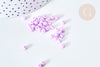 Perles de rocaille verre violet pastel 4,5mm, perles rocaille pour perlage et création bijoux, lot de 10g G7796-Gingerlily Perles