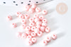 Perles de rocaille verre rose pastel 4,5mm, perles rocaille pour perlage et création bijoux, lot de 10g G7794-Gingerlily Perles