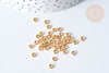 Anneaux ronds acier 304 inoxydable doré dorure ionisée 4mm 18 gauge, fourniture acier, anneaux ouverts sans nickel,anneaux dorés,apprêt doré, lot de 50,G7710-Gingerlily Perles
