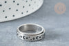 Bague anneau rotative acier 304 inoxydable anti-stress 17,5mm ,idée cadeau femme et homme,l'unité G8323