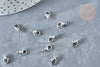 Cierres de langosta de acero inoxidable 304 plateados de 9 mm, fabricación de joyas de acero inoxidable, juego de 20, G8151 