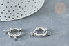 304 platinum steel marine buoy clasp 18mm, quality clasp, silver steel jewelry manufacturing, unit, G8160