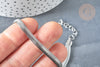 Silver stainless steel snake mesh bracelet, nickel-free jewelry creation, unit G8178