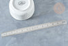 Regla graduada de acero inoxidable de 33cm, herramienta de medición de doble cara en centímetros y pulgadas G8097