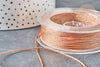 Metallic copper cord braided copper polyester 1mm, metallized cord for jewelry, X 1 meter G8171