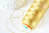 Hilo de poliéster dorado 0.5mm, creación de joyas, hilo de bordar Couture, creación de joyas, 5 metros G8137
